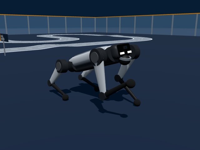 Unitree Go2 robot dog lifting a front paw to say hello