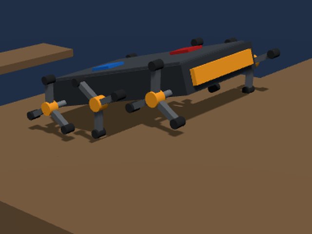 Robot with six wheel-legs climbing a step